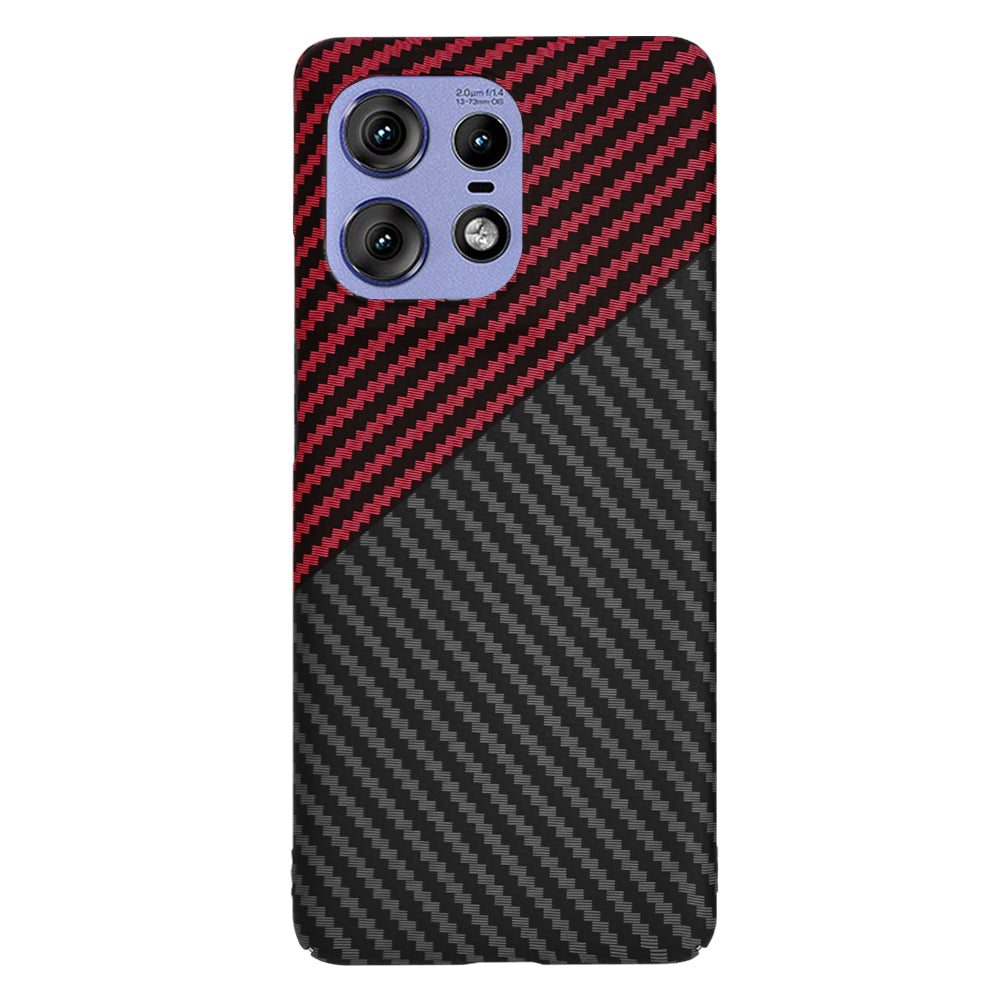 Futrola za Motorola Edge 50 Pro, Techsuit, Carbonite FiberShell, Crno Crvena