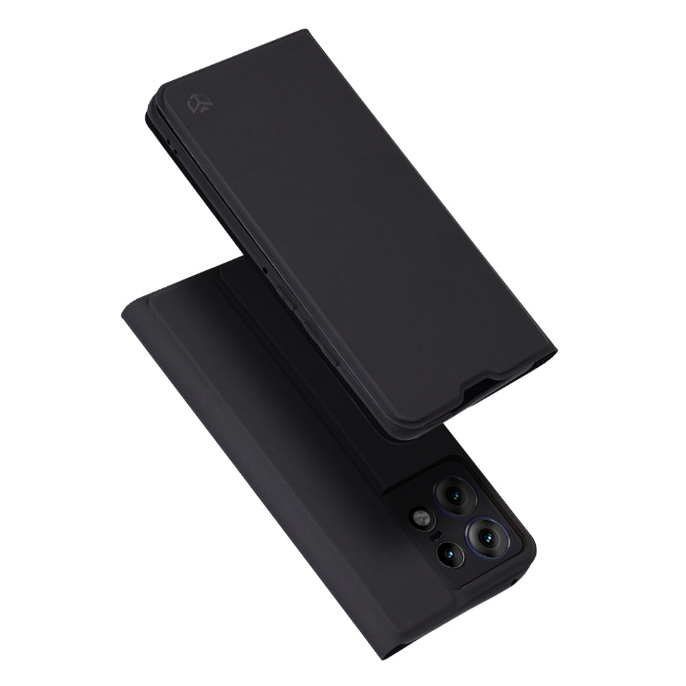 Maska za Motorola Edge 50 Pro, Techsuit, Magskin Book, Crna