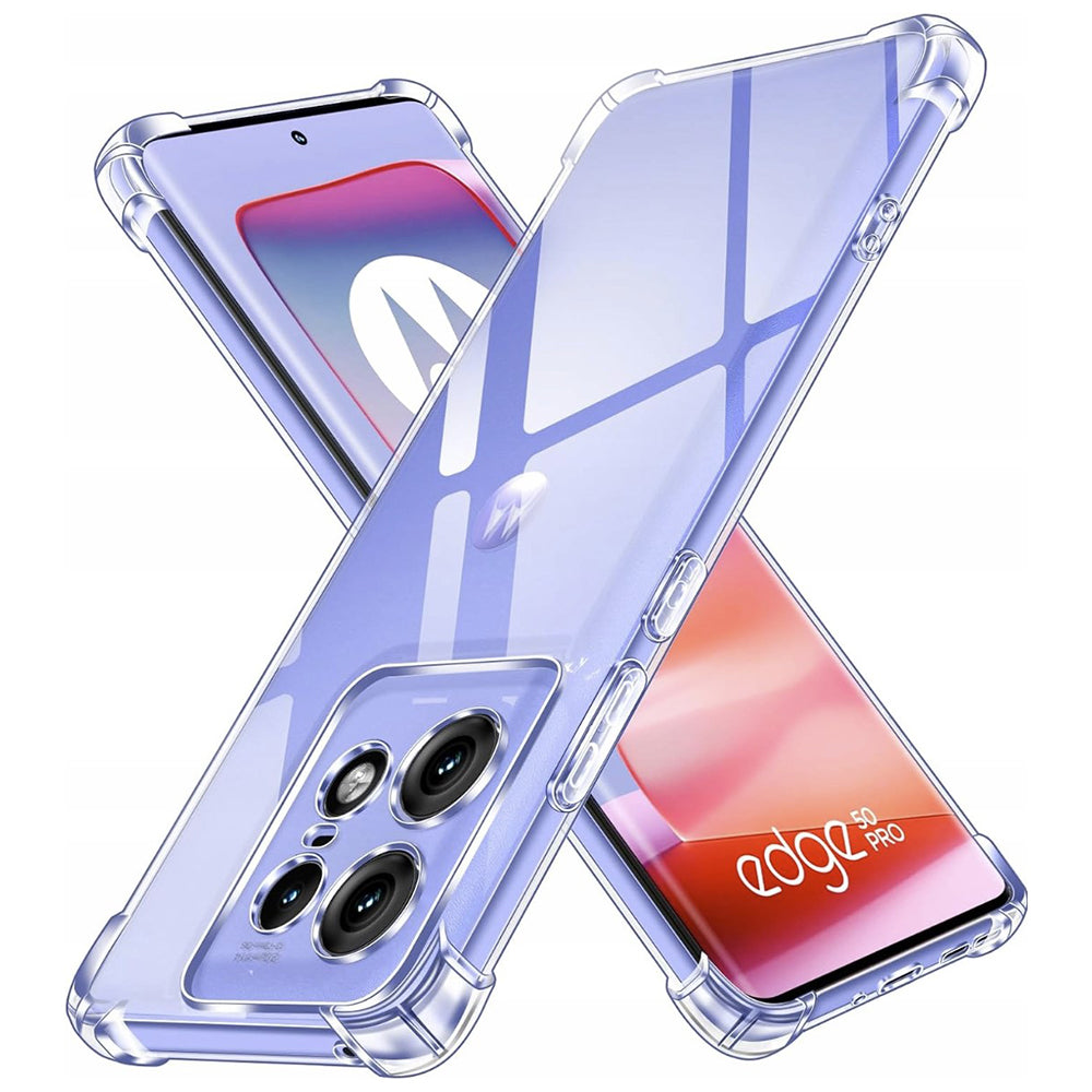 Maska za Motorola Edge 50 Pro, Techsuit, Shockproof Clear, Prozirna
