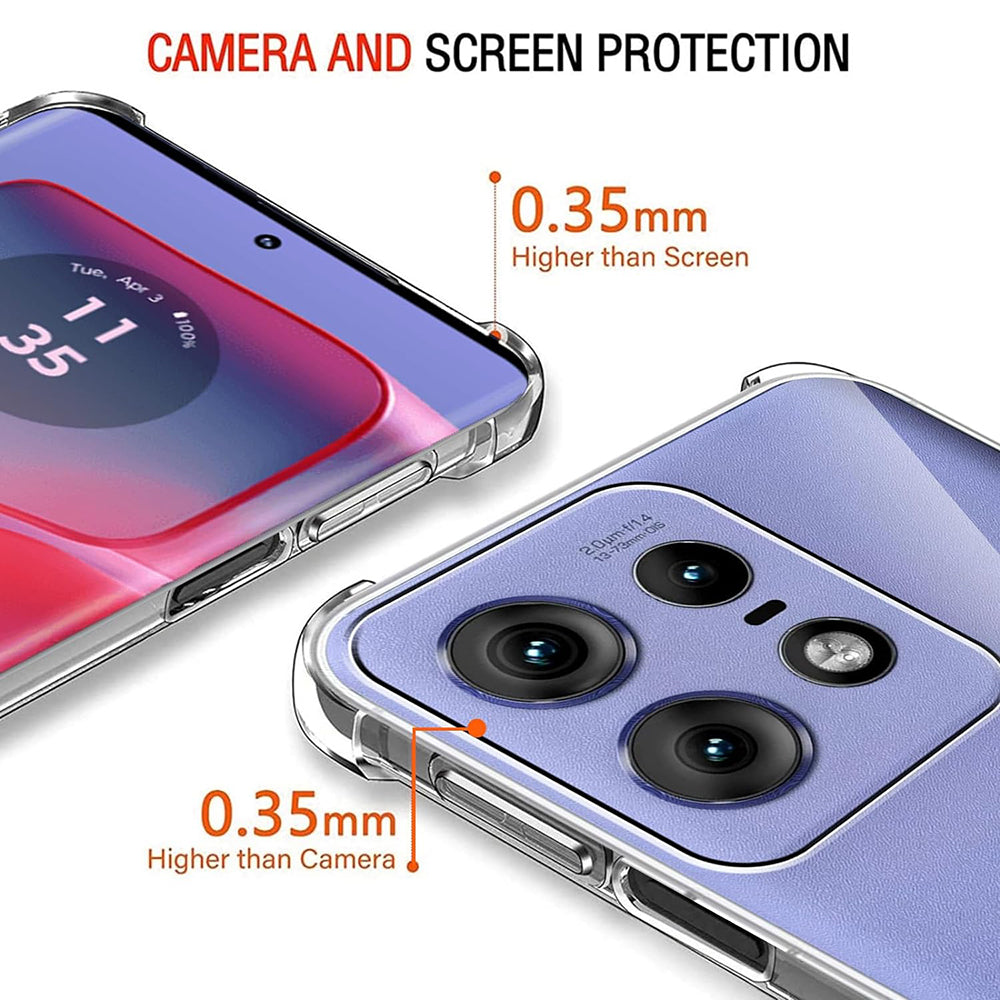 Maska za Motorola Edge 50 Pro, Techsuit, Shockproof Clear, Prozirna