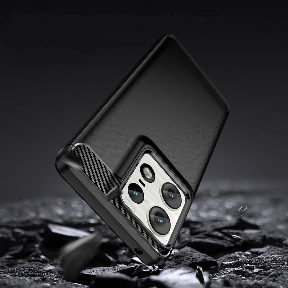 Maska za Motorola Edge 50 Ultra, Techsuit, Karbon, Plava