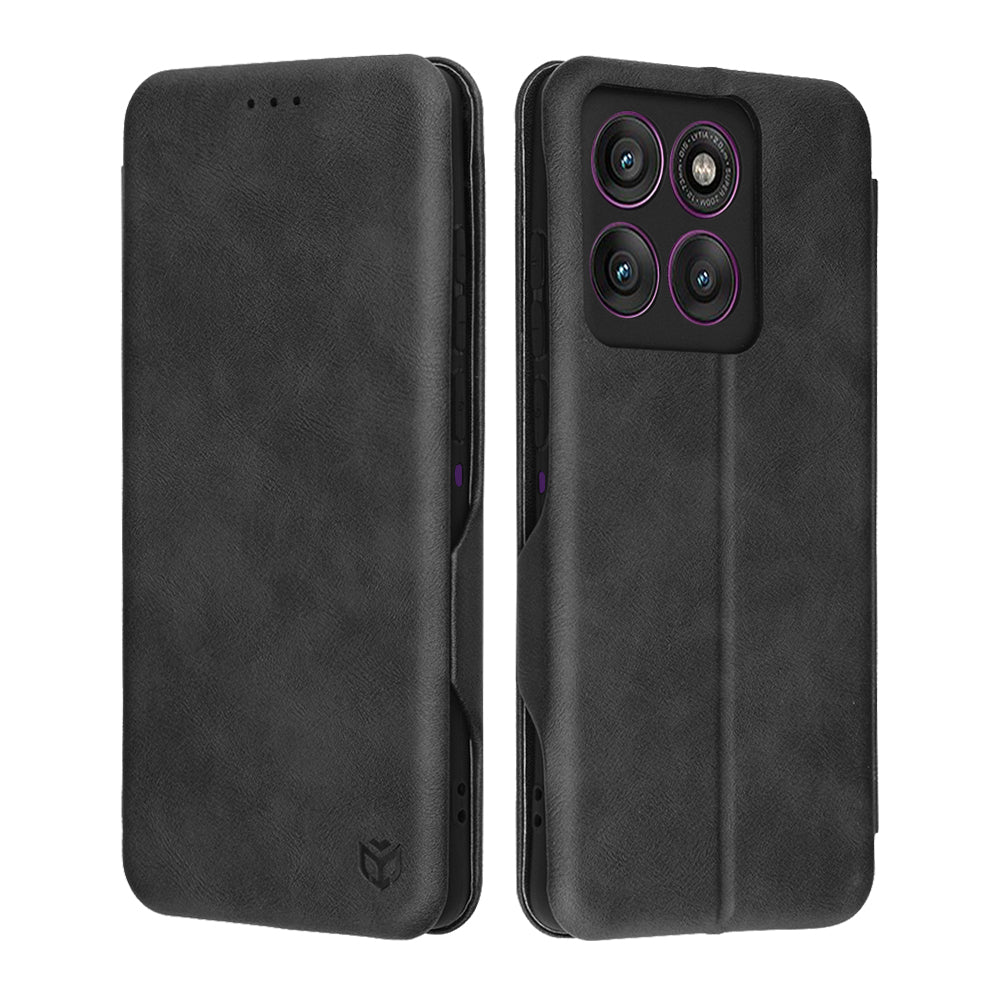 Futrola za Motorola Edge 60 Pro, Techsuit, Safe Wallet Plus, Crna