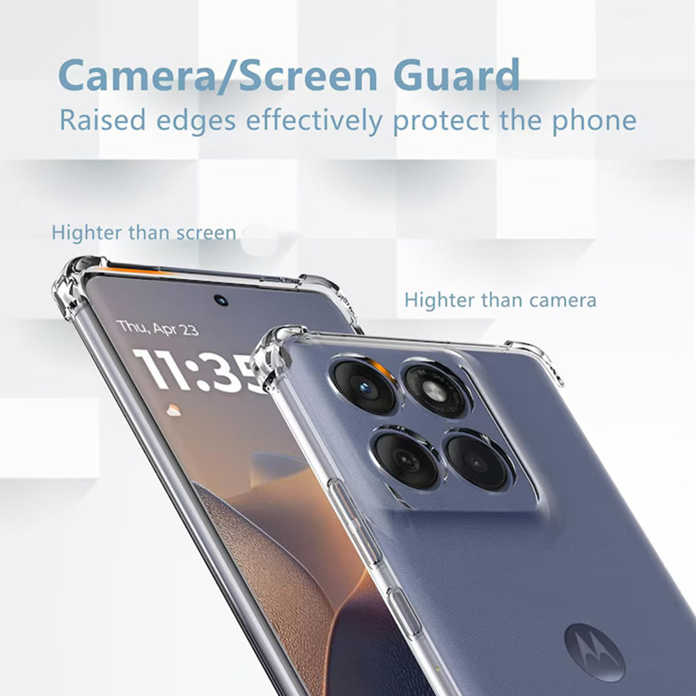 Maska za Motorola Edge 60 Pro, Techsuit, Shockproof Clear, Prozirna