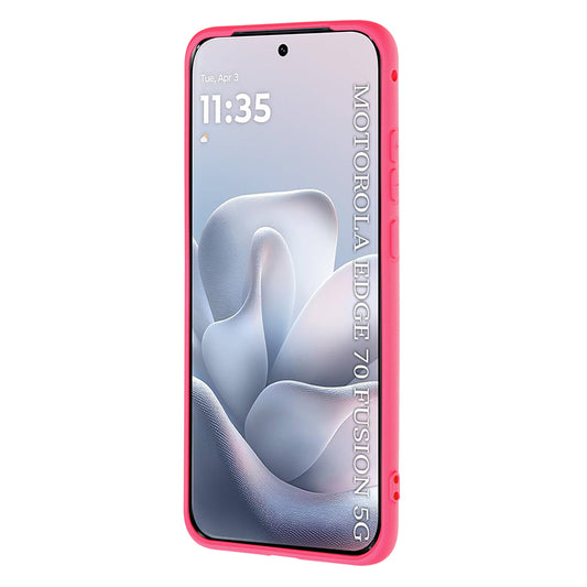 Maska za Motorola Edge 70 Fusion, Techsuit, SoftFlex, Tamno Roza