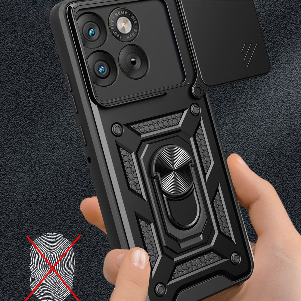 Maska za Motorola Edge 70 Max, Techsuit, CamShield, Crna