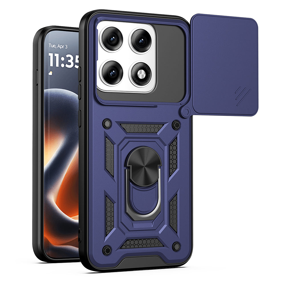 Maska za Motorola Edge 70 Pro, Techsuit, CamShield, Plava