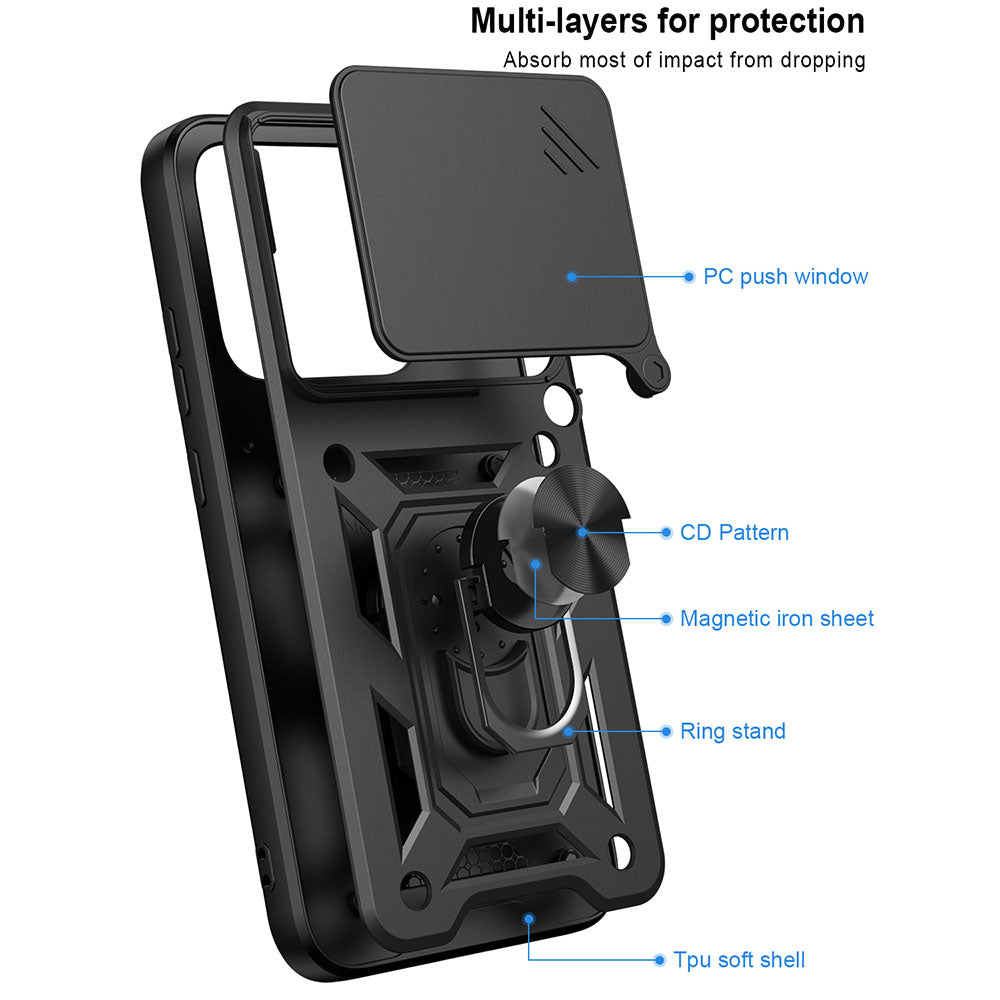 Maska za Motorola Edge 70 Pro, Techsuit, CamShield, Plava