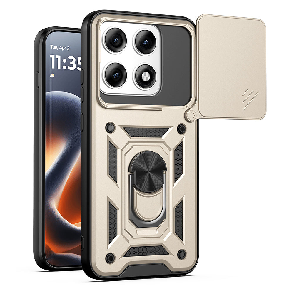 Maska za Motorola Edge 70 Pro, Techsuit, CamShield, Zlatna