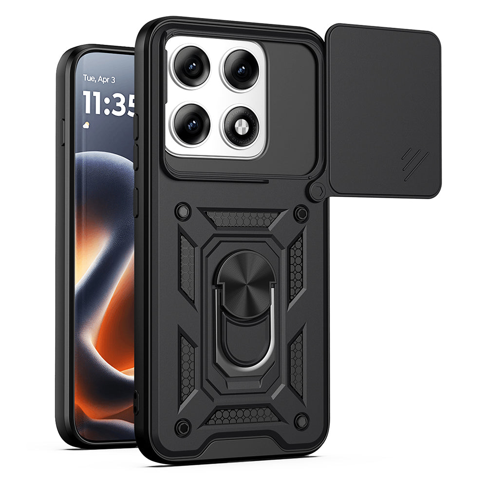 Maska za Motorola Edge 70 Pro, Techsuit, CamShield, Crna