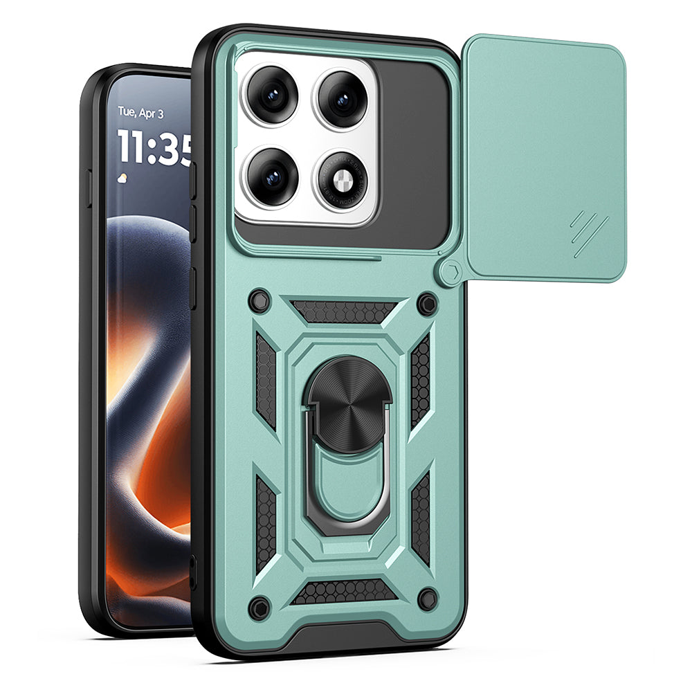 Maska za Motorola Edge 70 Pro, Techsuit, CamShield, Zelena