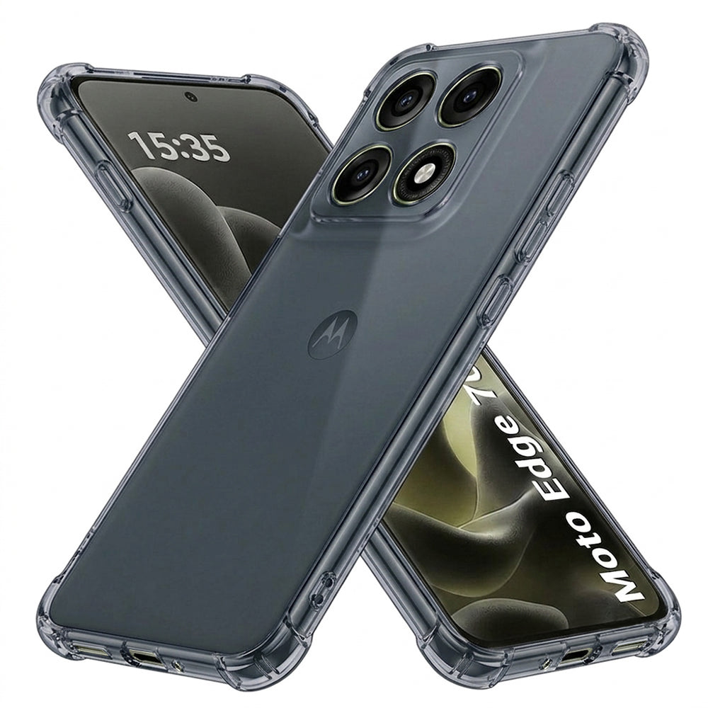 Maska za Motorola Edge 70 Pro, Techsuit, Shockproof Clear, Siva