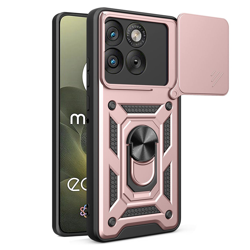 Futrola za Motorola Edge 70, Techsuit, CamShield, Zlatno Roza