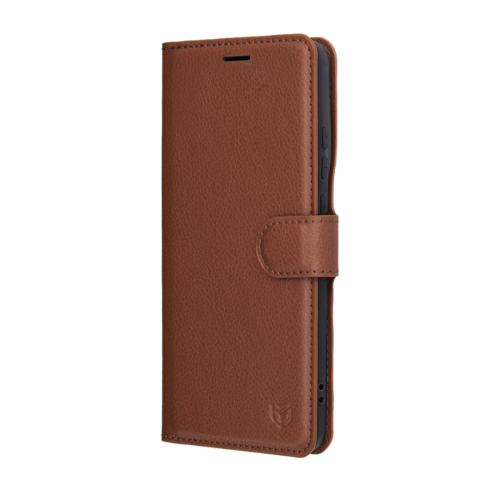 Futrola za Motorola Edge 70, Techsuit, Leather Folio, Smeđa