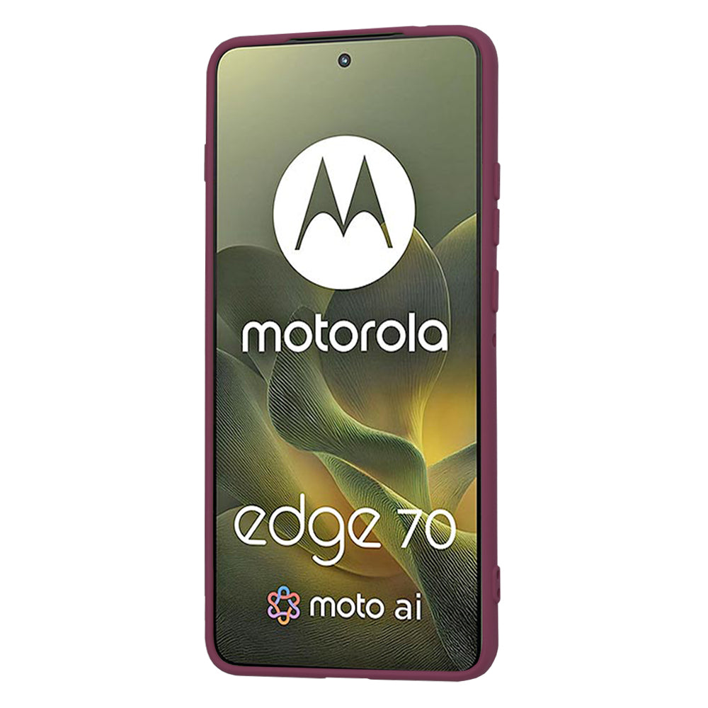 Futrola za Motorola Edge 70, Techsuit, SoftFlex, Višnja