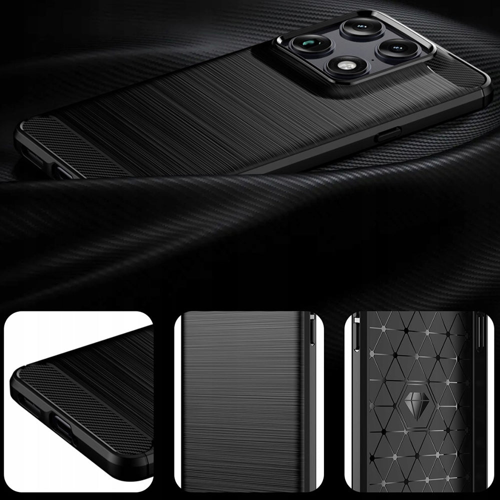 Futrola za Motorola Edge 70 Ultra / Signature, Techsuit, Karbon, Crna