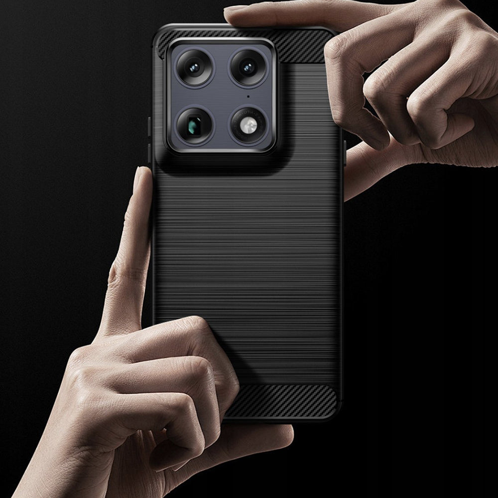 Futrola za Motorola Edge 70 Ultra / Signature, Techsuit, Karbon, Crna