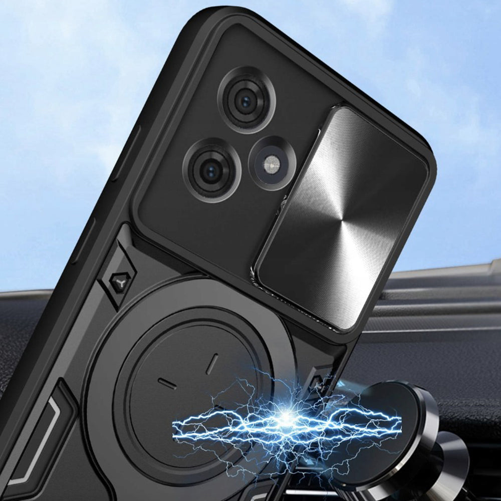 Maska za Motorola Moto G86, Techsuit, CamGuard Pro, Crna
