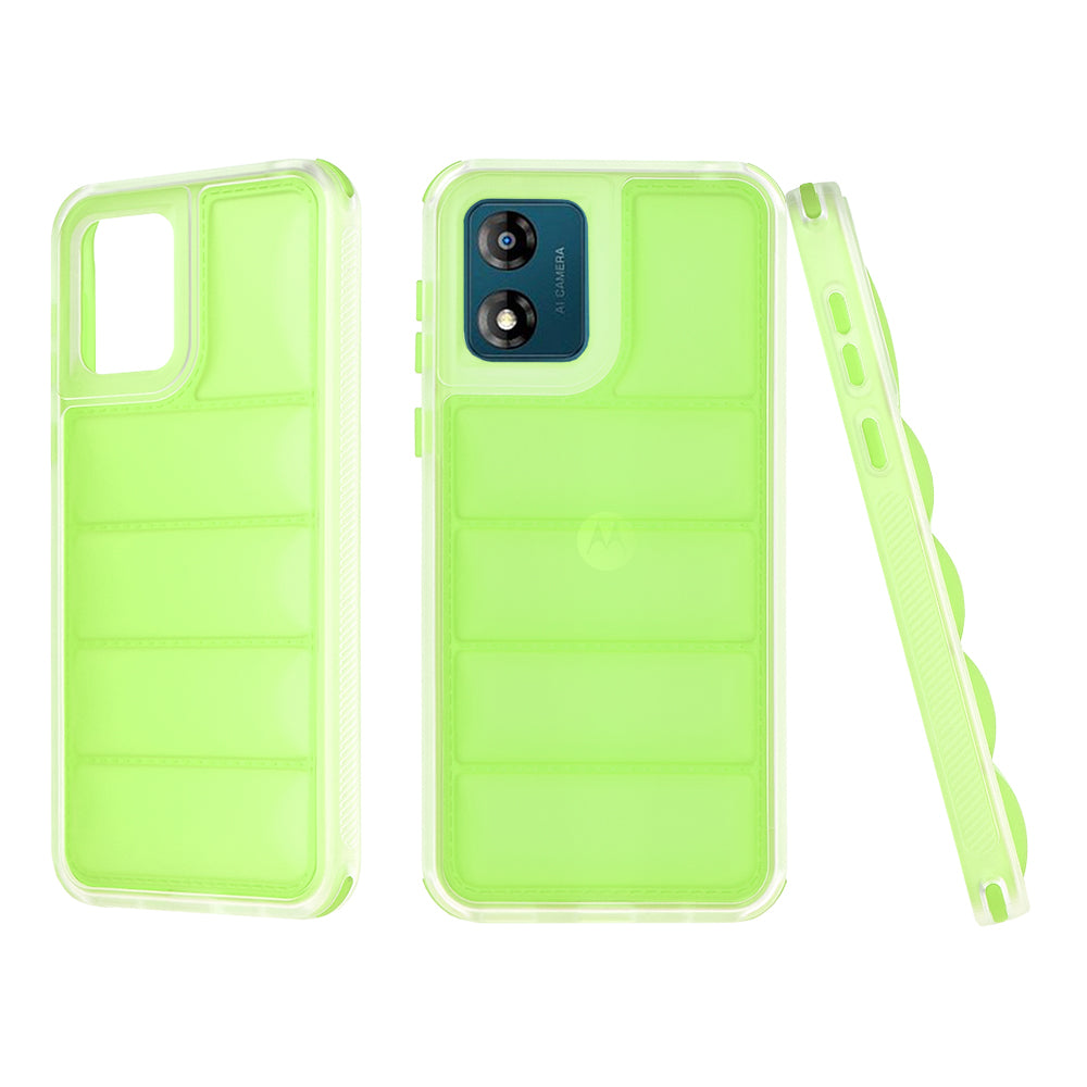 Maska za Motorola Moto E13, Techsuit, Wave Shield, Zelena