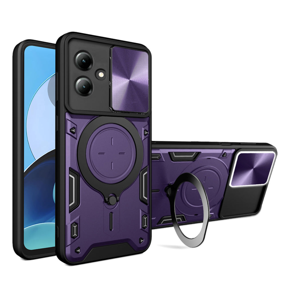 Maska za Motorola Moto G14, Techsuit, CamGuard Pro, Ljubičasta