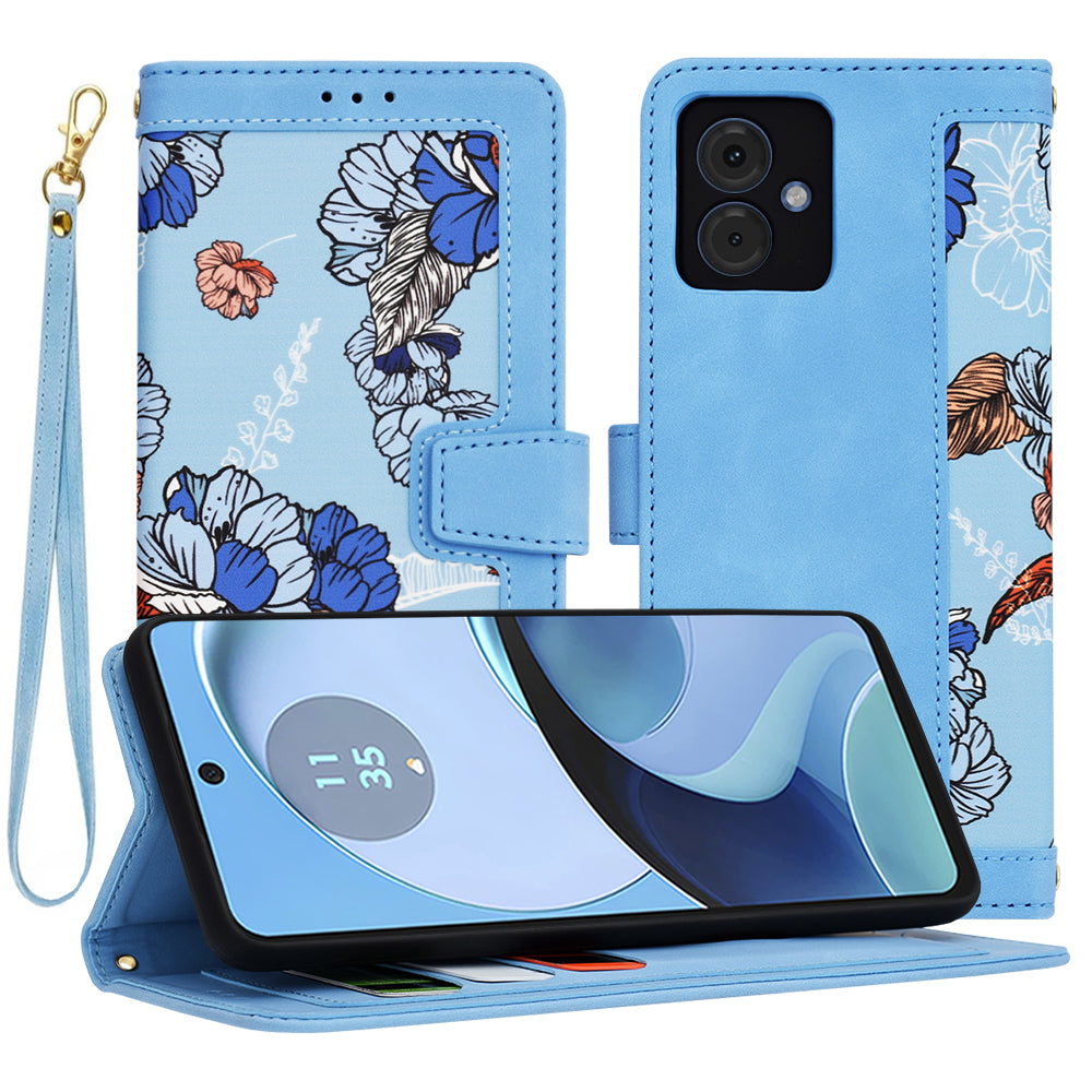 Futrola za Motorola Moto G14, Techsuit, FlipCraft, Plava