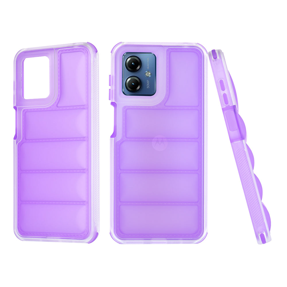 Maska za Motorola Moto G14, Techsuit, Wave Shield, Ljubičasta