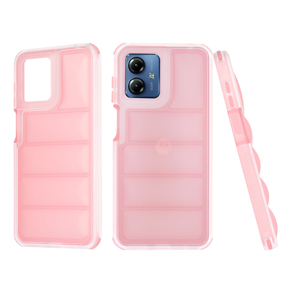 Maska za Motorola Moto G14, Techsuit, Wave Shield, Roza
