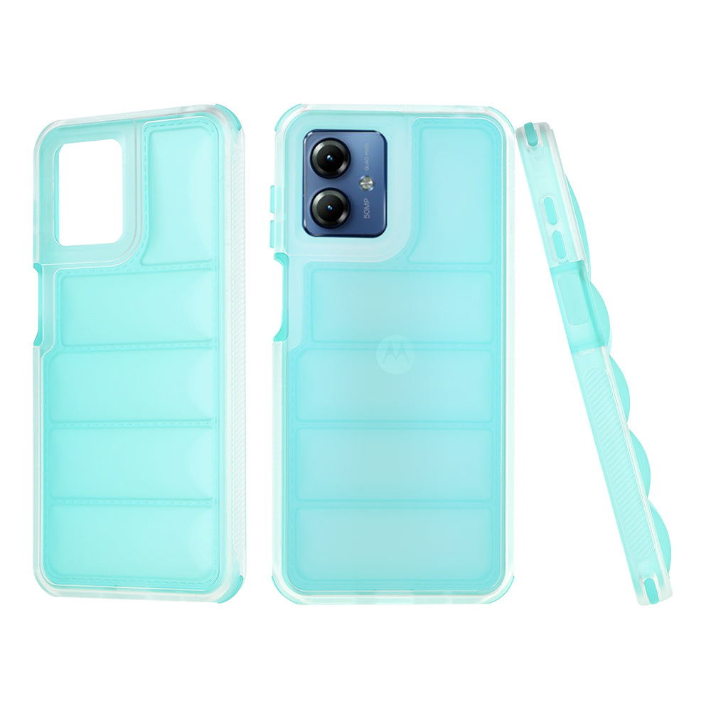 Maska za Motorola Moto G14, Techsuit, Wave Shield, Tirkizna