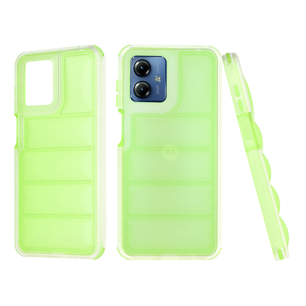 Maska za Motorola Moto G14, Techsuit, Wave Shield, Zelena
