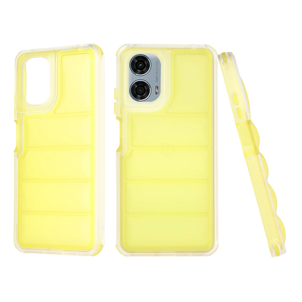 Maska za Motorola Moto G24 Power, Techsuit, Wave Shield, Žuta