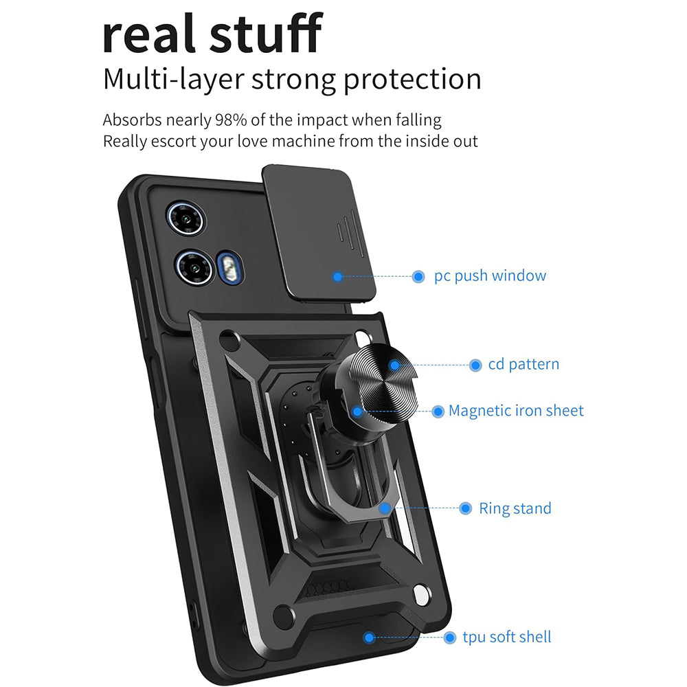 Maska za Motorola Moto G31 / G41, Techsuit, CamShield, Crna