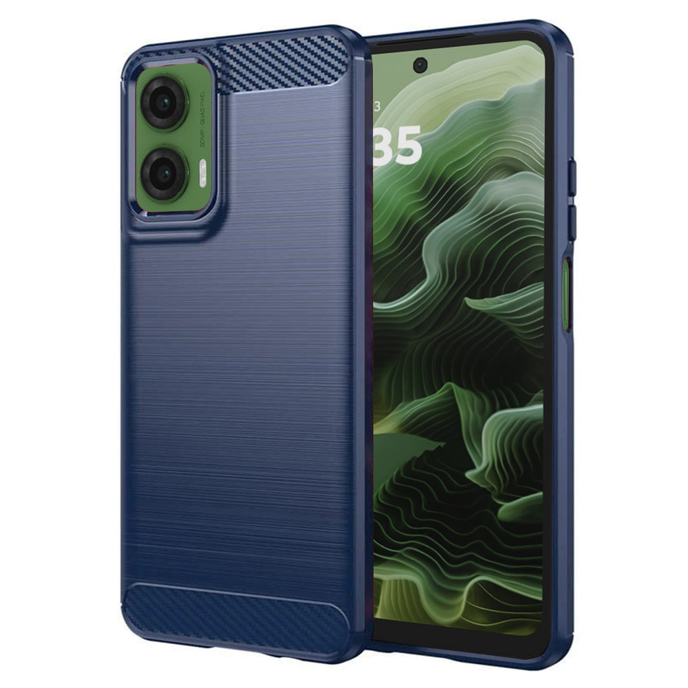 Maska za Motorola Moto G35, Techsuit, Karbon, Plava