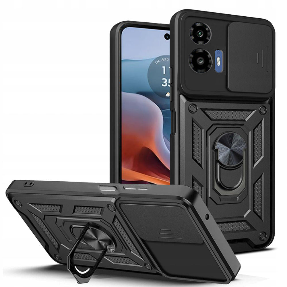 Maska za Motorola Moto G45 / G34, Techsuit, CamShield, Crna
