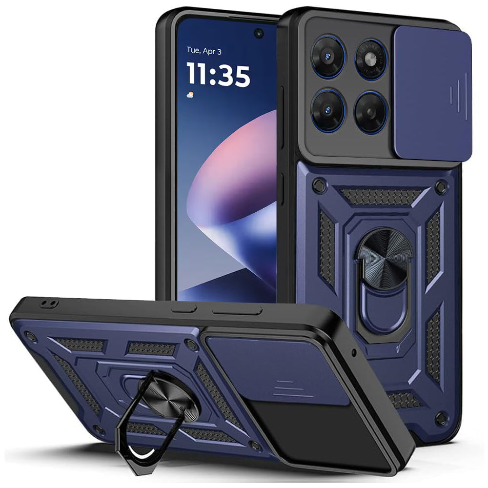 Maska za Motorola Moto G47 / G37, Techsuit, CamShield, Plava