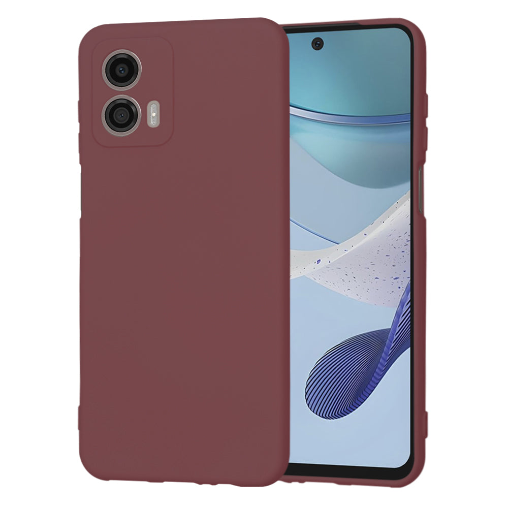 Maska za Motorola Moto G53, Techsuit, SoftFlex, Bordo