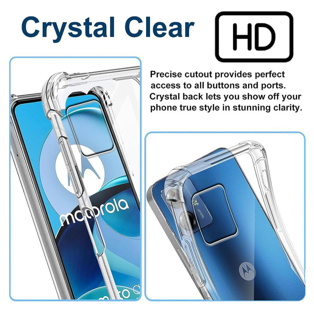 Maska za Motorola Moto G54, Techsuit, Shockproof Clear, Prozirna
