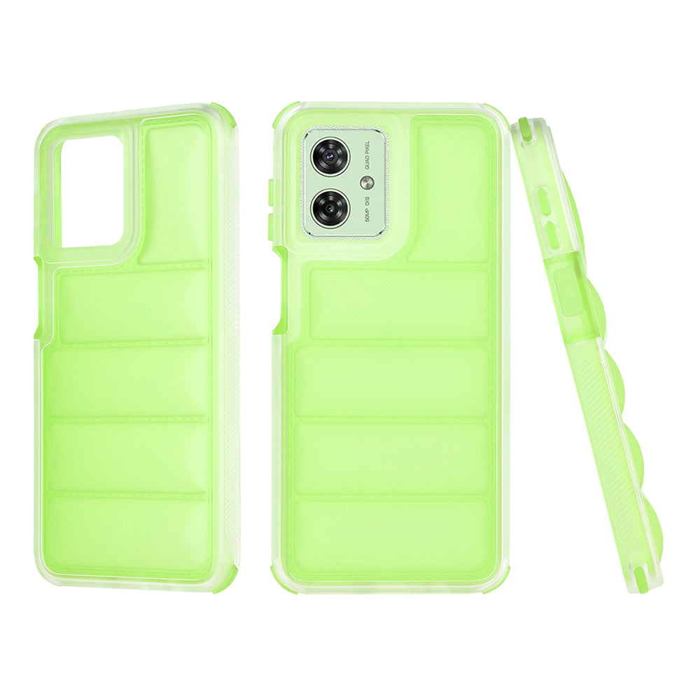 Maska za Motorola Moto G54, Techsuit, Wave Shield, Zelena