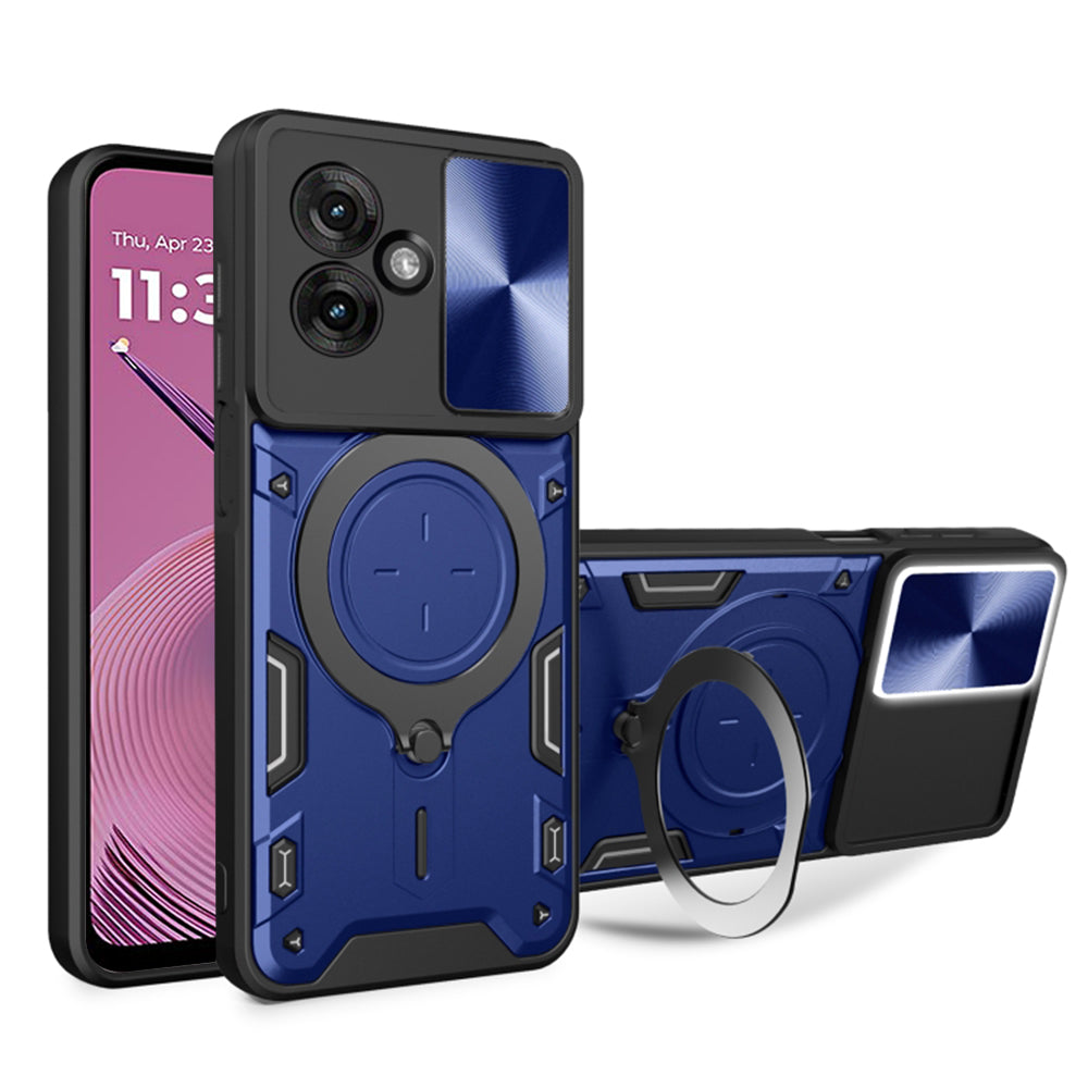 Maska za Motorola Moto G55, Techsuit, CamGuard Pro, Plava
