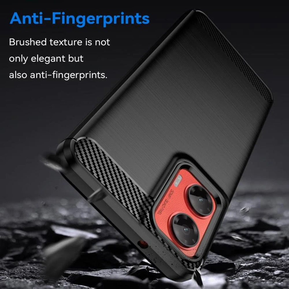 Maska za Motorola Moto G55, Techsuit, Karbon, Plava