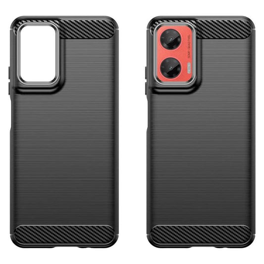 Maska za Motorola Moto G55, Techsuit, Karbon, Crna