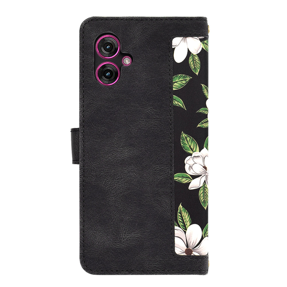 Maska za Motorola Moto G55, Techsuit, FlipCraft, Crna