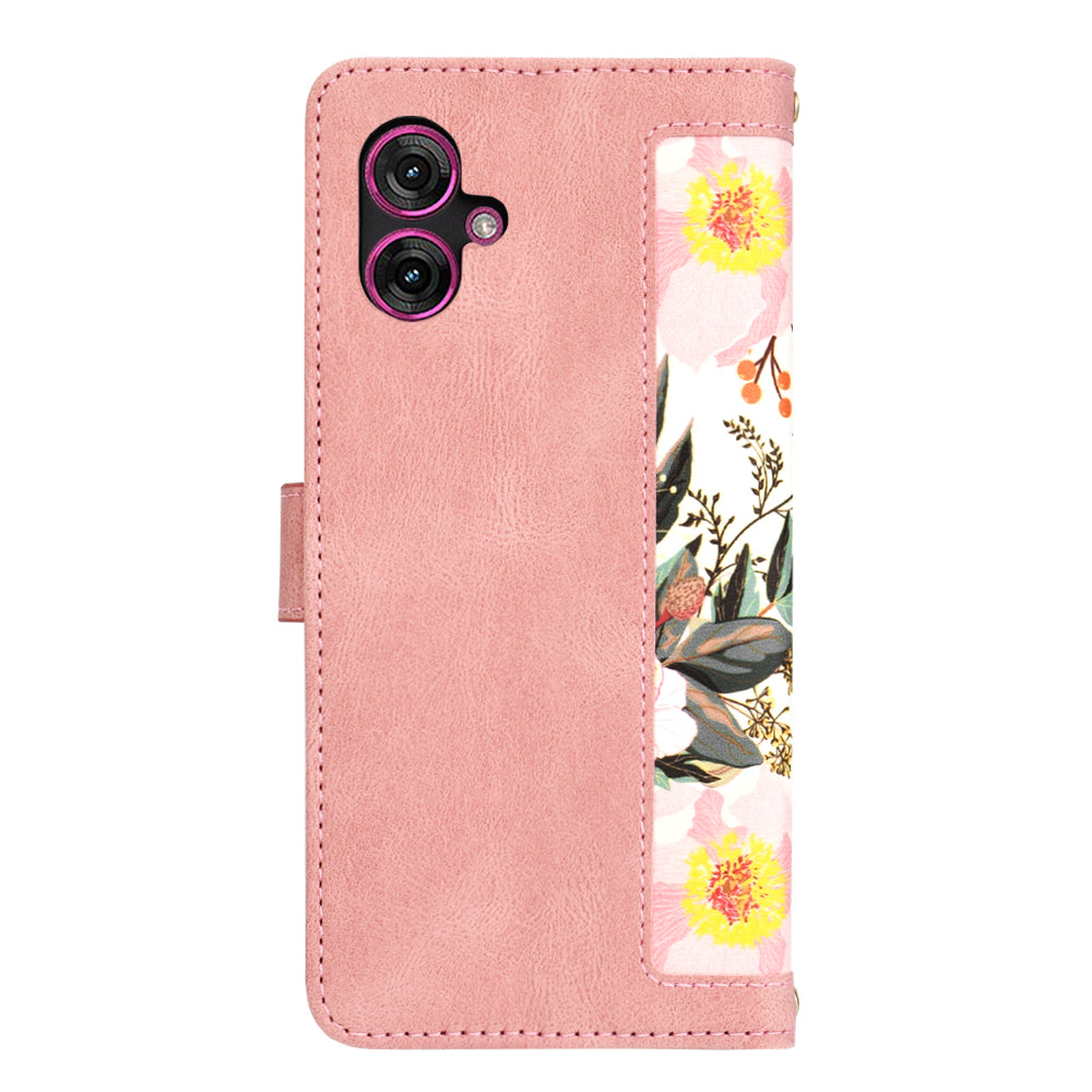 Maska za Motorola Moto G55, Techsuit, FlipCraft, Roza
