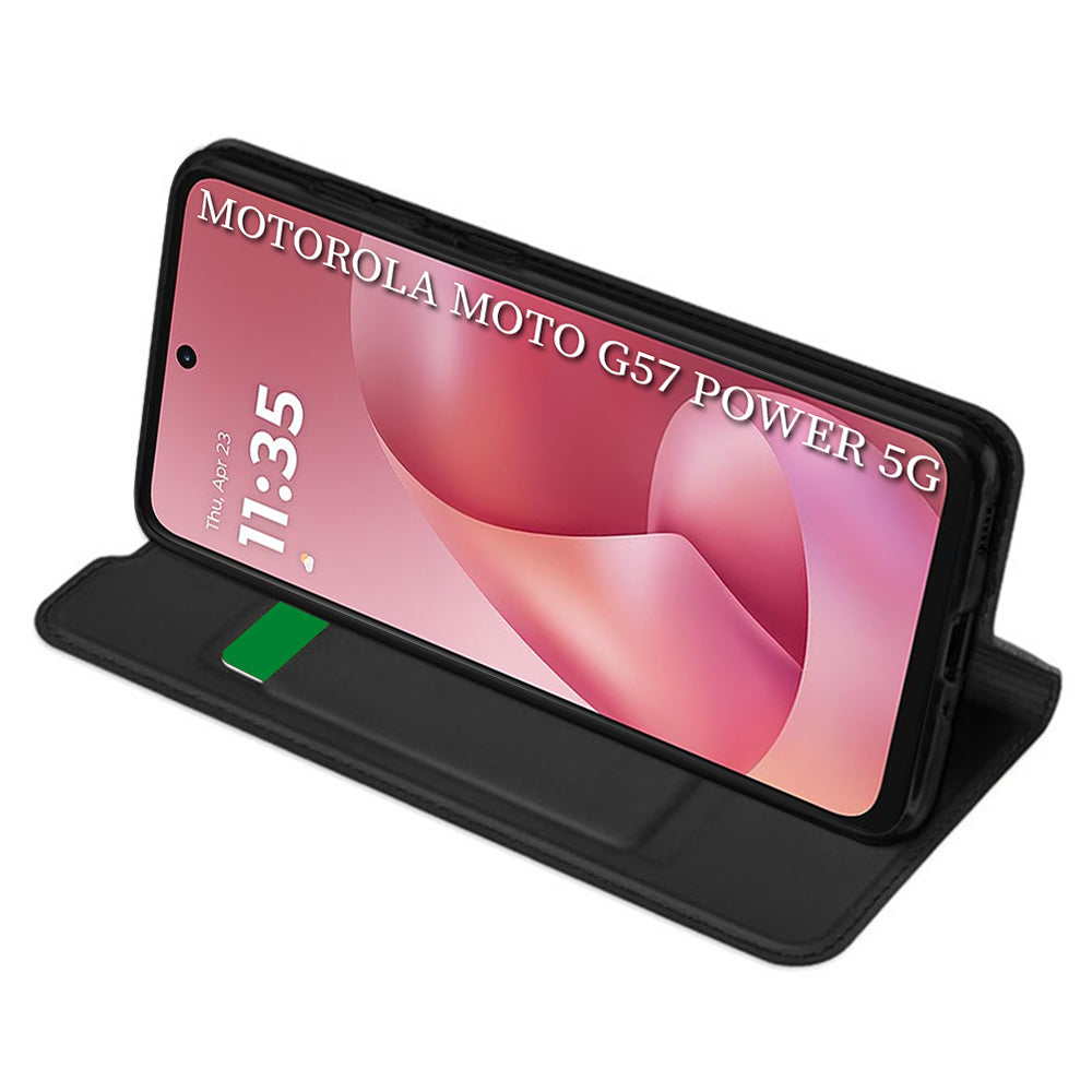 Futrola za Motorola Moto G67 Power / G57 Power, Techsuit, Magskin Book, Crna