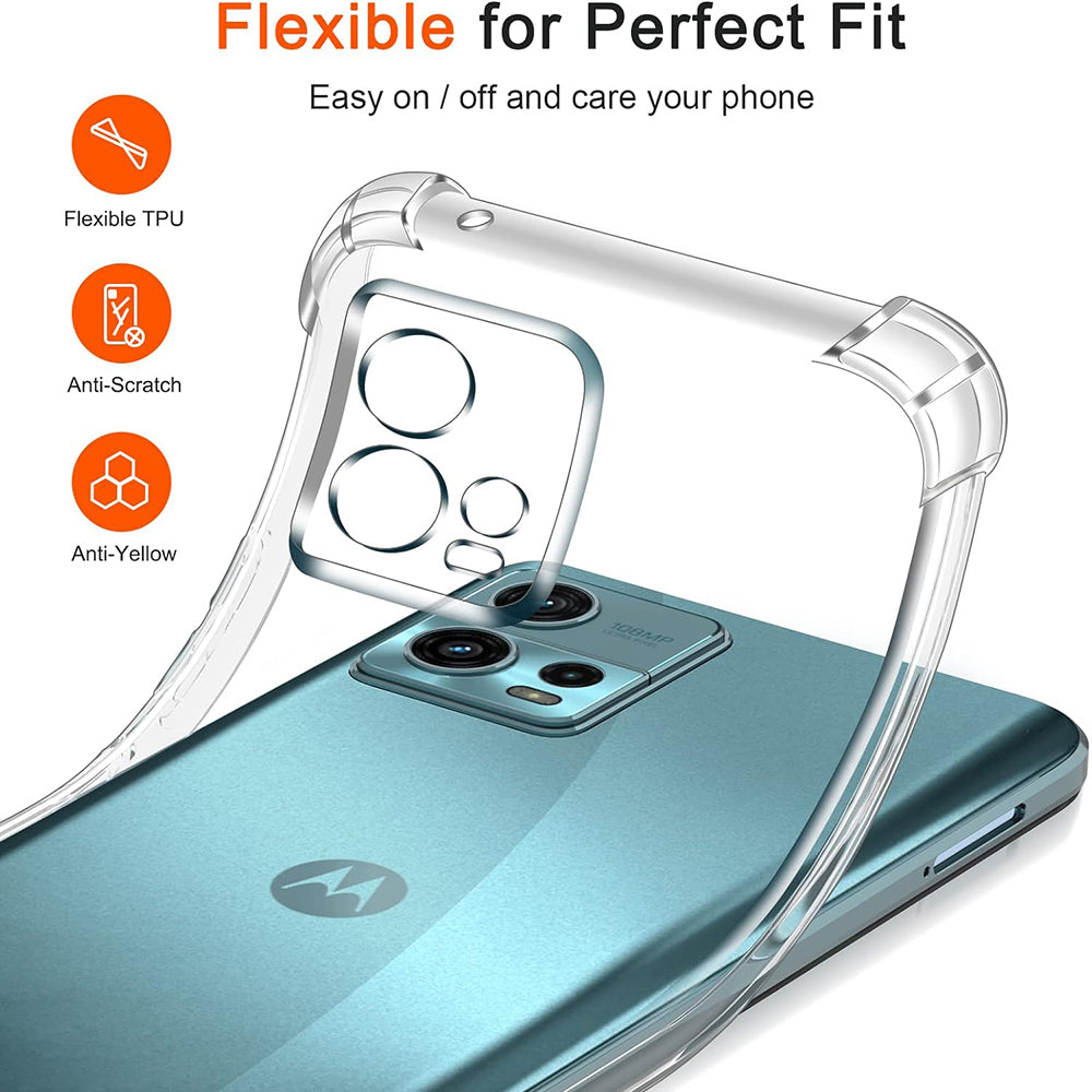 Maska za Motorola Moto G72, Techsuit, Shockproof Clear, Prozirna