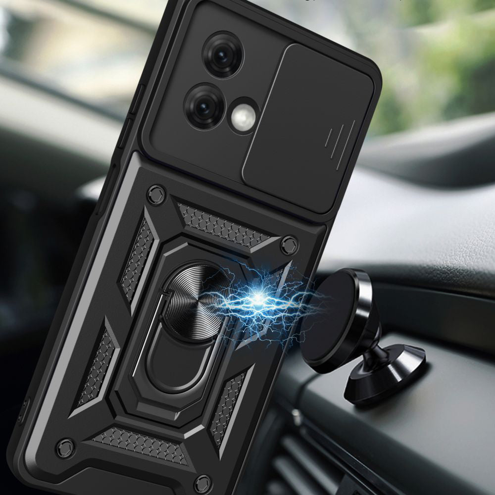 Maska za Motorola Moto G84, Techsuit, CamShield, Crna