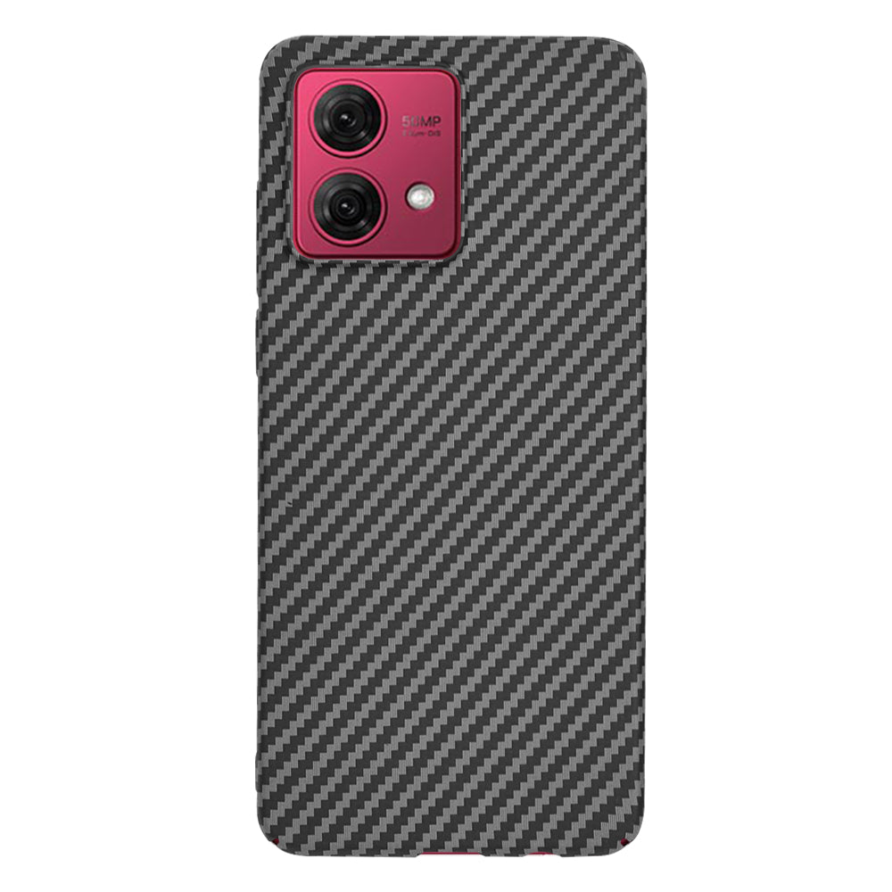 Maska za Motorola Moto G84, Techsuit, Carbonite FiberShell, Crna