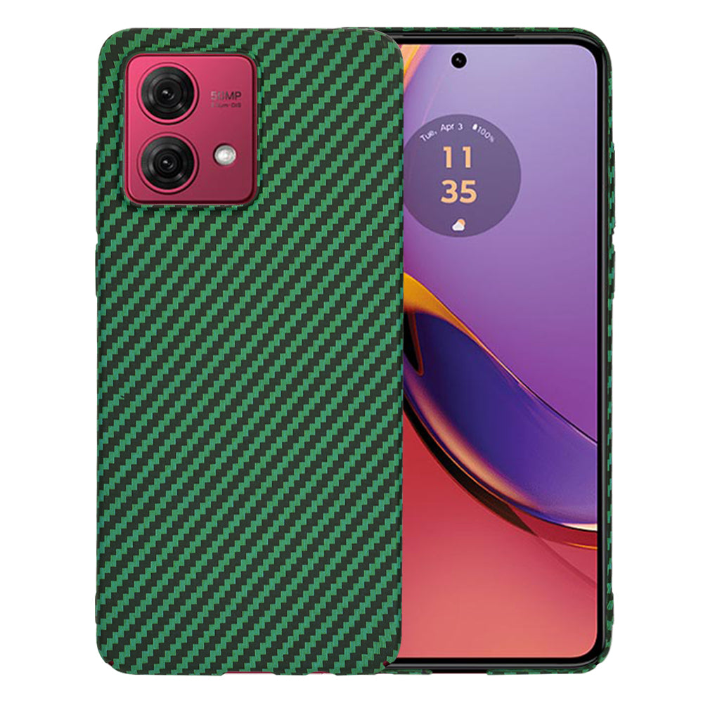 Maska za Motorola Moto G84, Techsuit, Carbonite FiberShell, Zelena