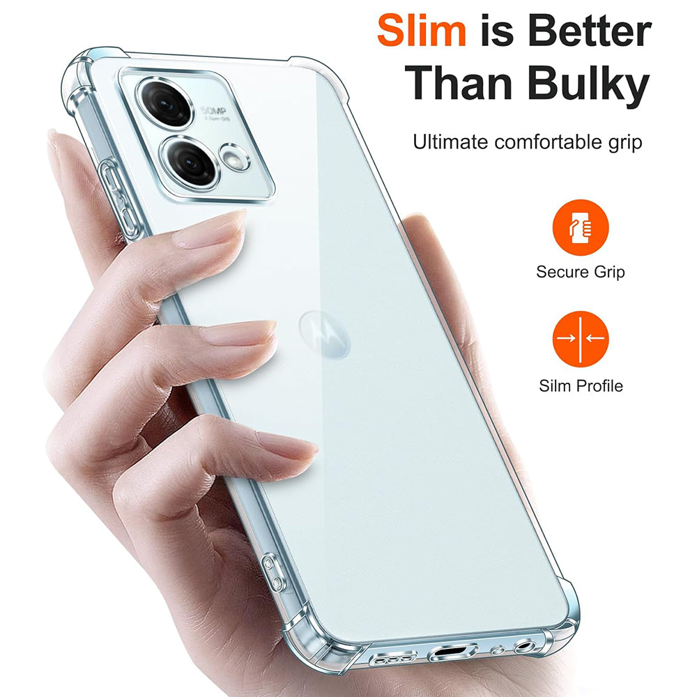 Maska za Motorola Moto G84, Techsuit, Shockproof Clear, Prozirna