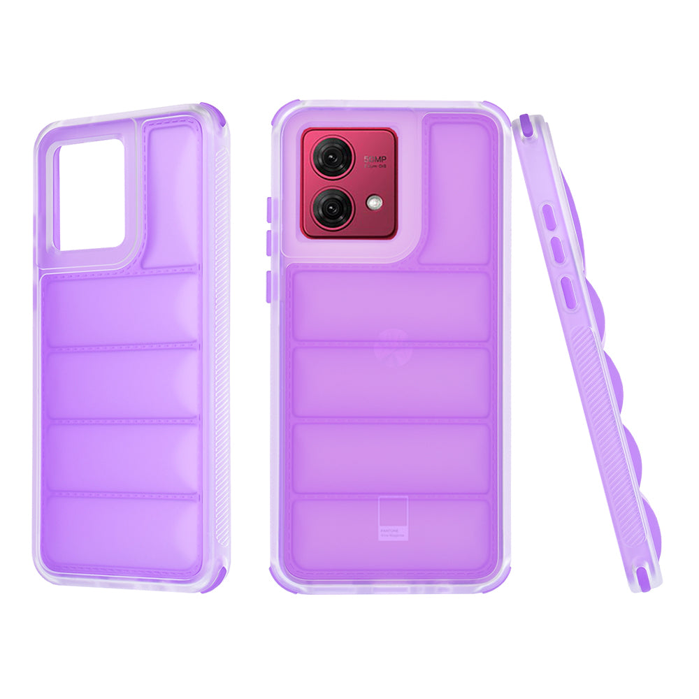 Maska za Motorola Moto G84, Techsuit, Wave Shield, Ljubičasta