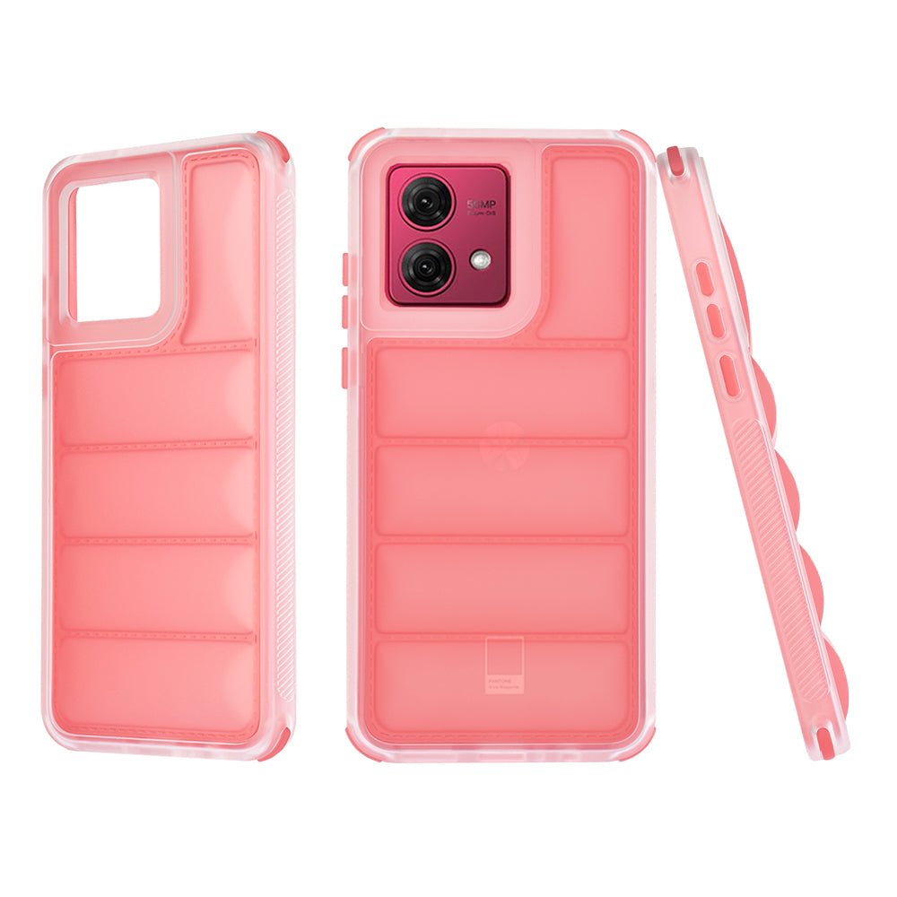 Maska za Motorola Moto G84, Techsuit, Wave Shield, Crvena
