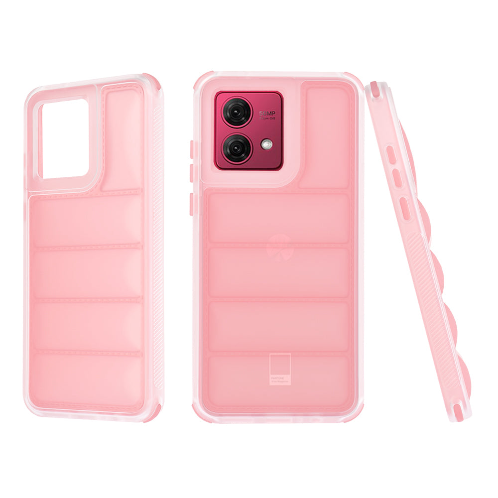 Maska za Motorola Moto G84, Techsuit, Wave Shield, Roza